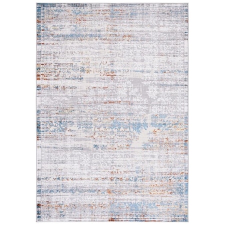 Safavieh 9 x 12 ft. Amelia Contemporary Power Loomed Rectangle Rug Grey & Blue Gold ALA298G-9
